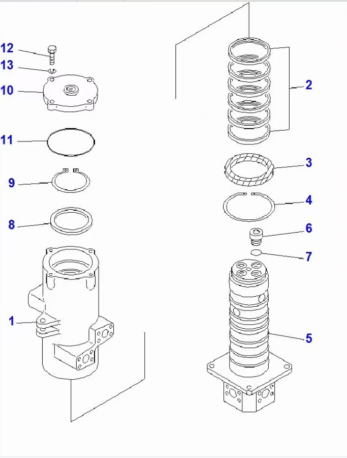 小松中心回转接头703-11-53201