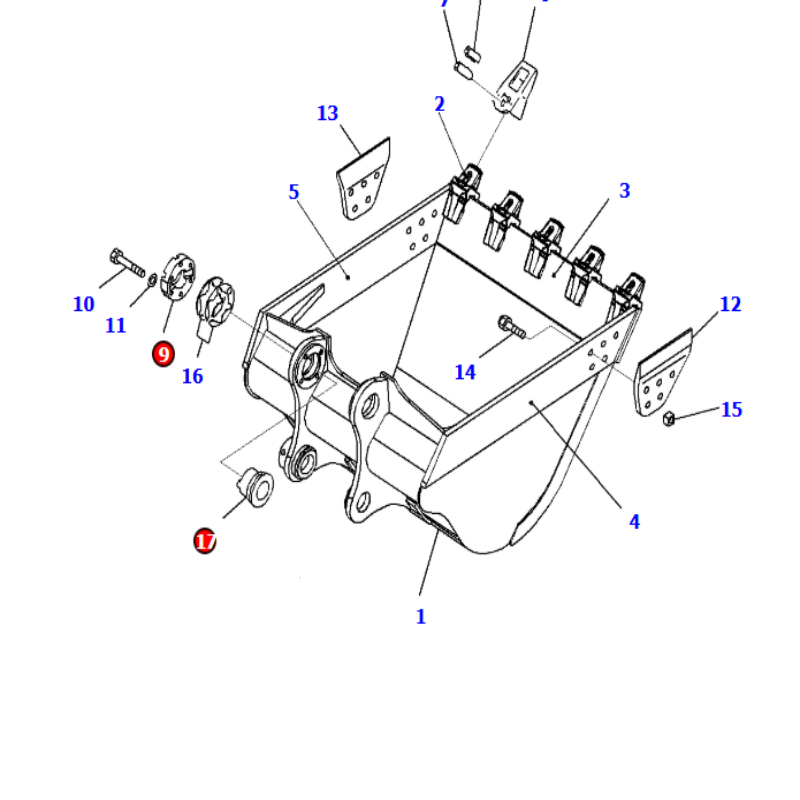 小松铲斗衬套 208-70-61480 209-70-54171 