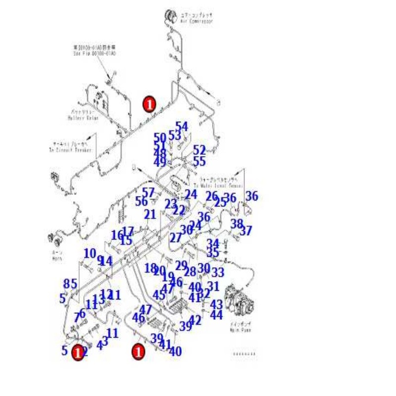 小松PC800线束209-06-73312