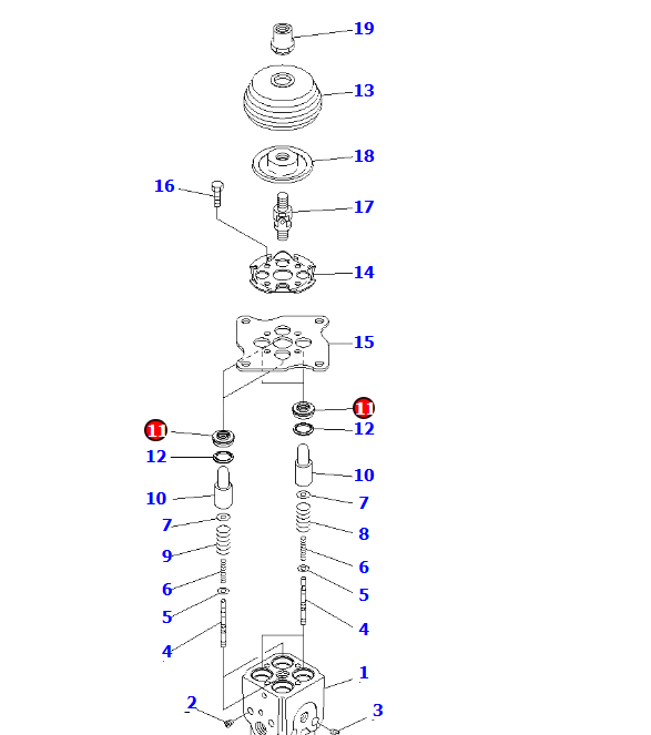 小松PPC阀油封 702-16-71210