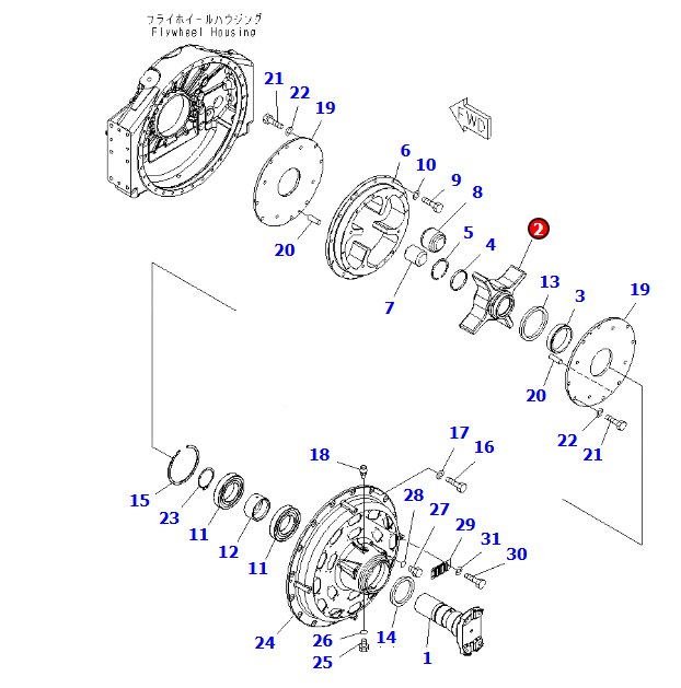 小松矿卡自卸车阻尼器壳体 十字轴 HD785零件号561-01-72651