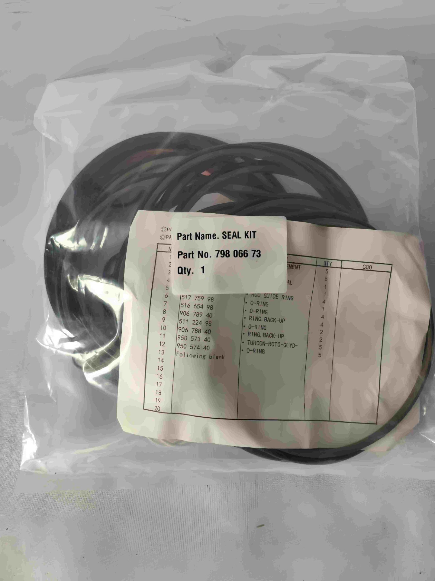 小松PC4000旋转接头修理包798-066-73