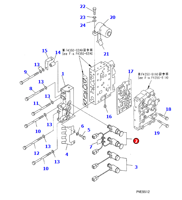 小松WA320-3电磁阀714-11-16830 714-11-16840