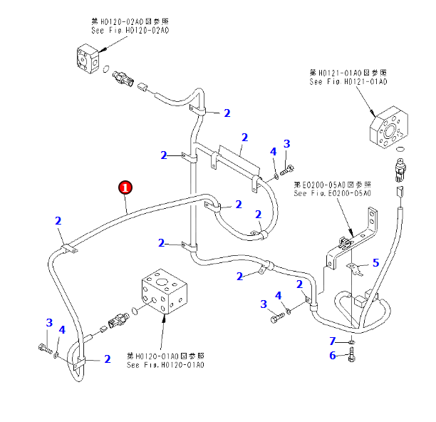 小松挖掘机PC1250线束21N-06-41270