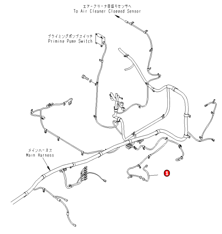 小松PC1250-8WIRING HARNESS零件号 21N-06-41420