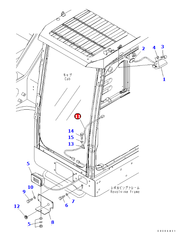 小松PC800挖掘机WIRING HARNESS零件号209-06-73430