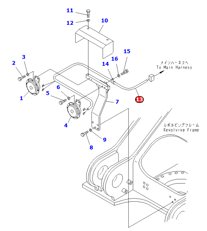 小松PC800挖掘机线束零件号209-06-77271