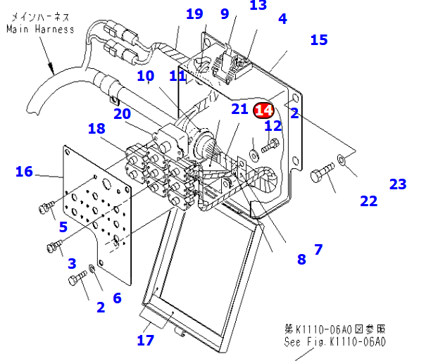 小松PC800挖掘机WIRING HARNESS零件号209-06-77311
