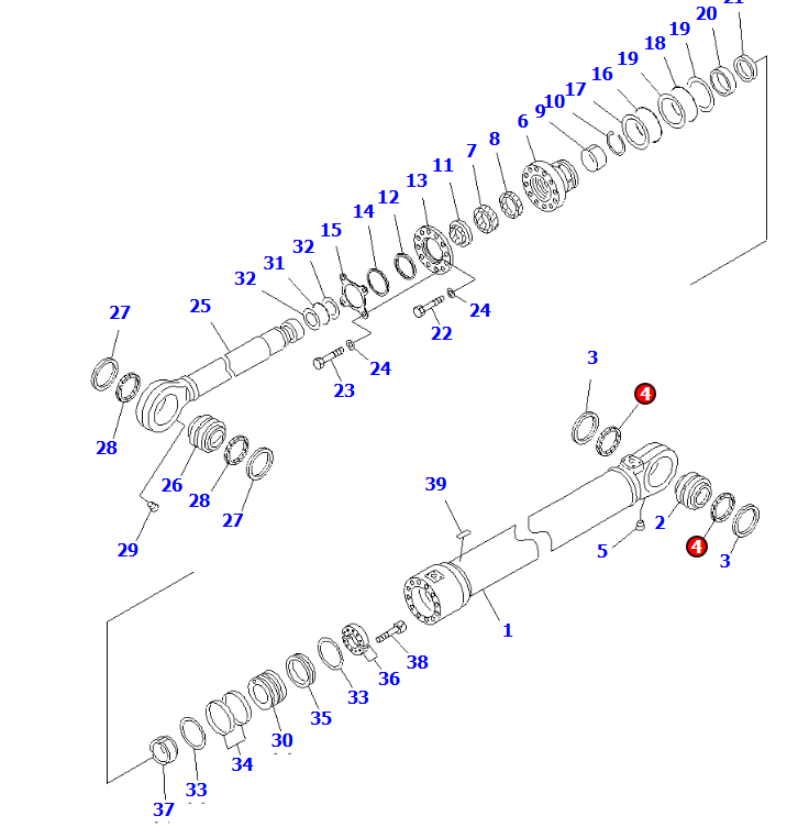 小松PC1250油缸密封圈21T-72-15870